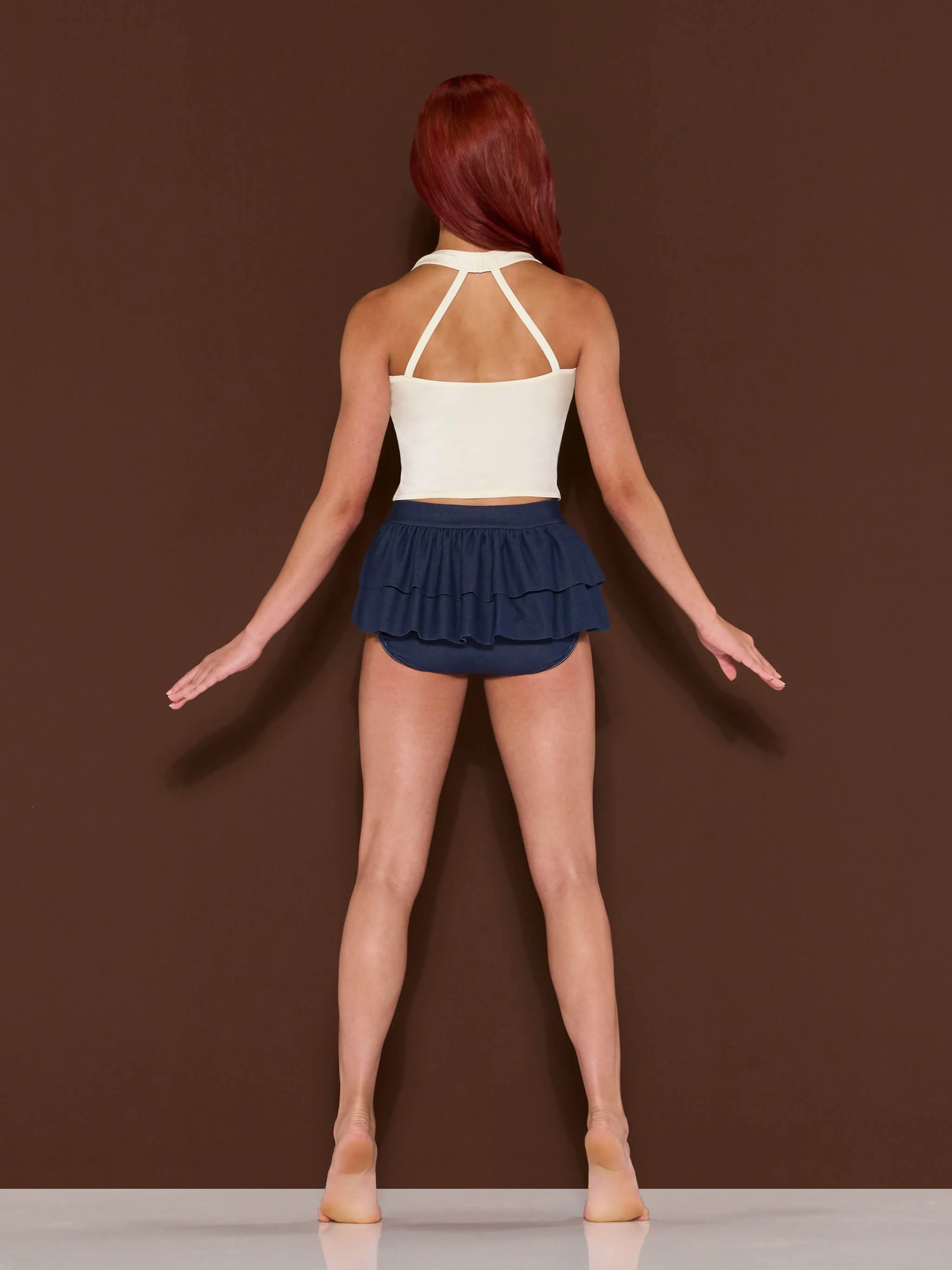 Little Sparrow - Denim Ruffle Trunk - Image 3